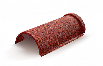 Конек полукруглый одинарный AeroDek Tradition /Firenze античный красный — Grandline