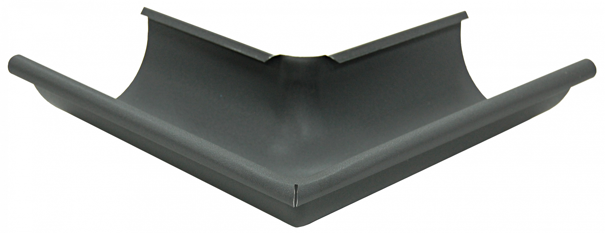 Угол желоба внешний Optima Matt 90гр 125мм RAL 7024 — Grandline