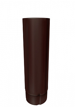 Труба круглая Optima Matt 90мм 3м RAL 8017 — Grandline