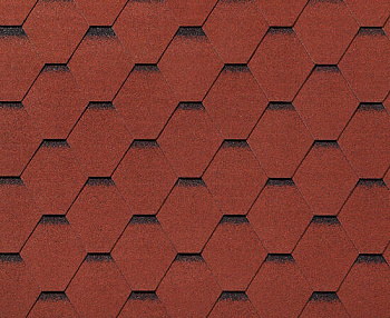 RoofShield черепица Фемили Лайт Стандарт (3м2) Красный с оттенением — Grandline