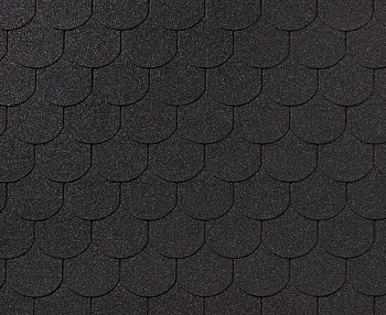 RoofShield черепица Фемили Эко Лайт Готик (3м2) Графитно-черный — Grandline