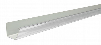 Желоб прямоугольный Vortex 127мм 3м RAL 9003 — Grandline