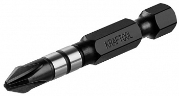 Биты PH2 KRAFTOOL Impact Pro, Philips, тип хвостовика E 1/4″, 50мм, 10шт, в пластиковом боксе (26191-2-50-S10) — Grandline