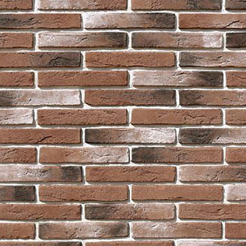 Рядовая плитка White Hills Остия брик 381-70 с расшивкой 1,2 см — Grandline
