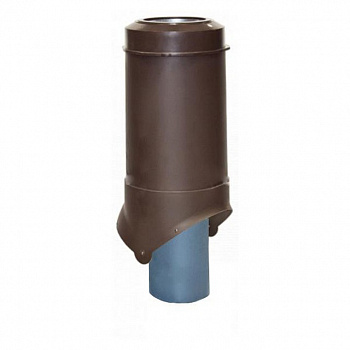 Выход канализации Krovent Pipe-VT 125/100 IS коричневый — Grandline