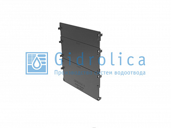 Торцевая заглушка для лотка водоотводного Gidrolica Standart DN150 - пластиковая (18151) — Grandline
