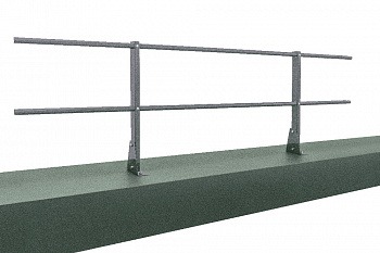 Ограждение кровельное для парапета на плоскую кровлю RAL 7004(2,0х0,9м) — Grandline