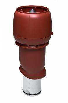 Выход вытяжки 160х225х500 ИЗ красный с колпаком — Grandline