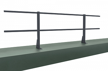 Ограждение кровельное для парапета на плоскую кровлю RAL7024(2,0х0,6м) — Grandline
