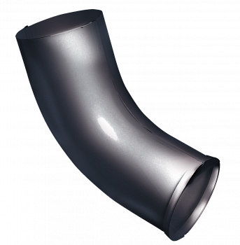 Колено стока Optima 100мм RAL 7024 — Grandline