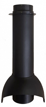 Выход канализации Krovent Pipe-VT 110 черный (НЕИЗ) — Grandline