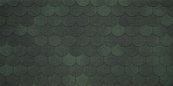 Битумная черепица TEGOLA ASSISI verde 473 (зеленый) — Grandline