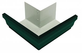 Угол желоба внешний Vortex 90гр 127мм RAL 6005 — Grandline