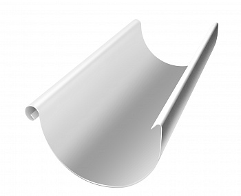 Желоб полукруглый Optima 150мм 3м RAL 9003 — Grandline