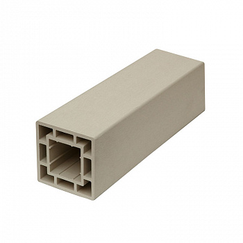Столб заборный ДПК CM Railing 120х120х3000 мм цвет white wood (белое дерево) — Grandline