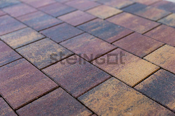 Плитка тротуарная Steingot Colormix Новый город высота 40мм Блэнд частичный прокрас — Grandline