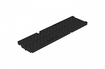 Решетка водоприемная Gidrolica Pro РВ -10.13,5.50 - щелевая пластиковая, кл. С250 (509) — Grandline