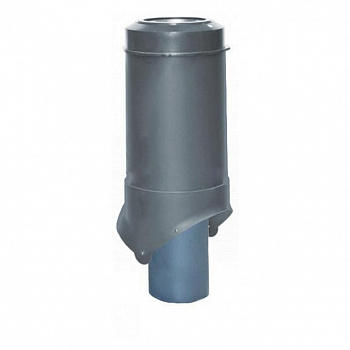 Выход канализации Krovent Pipe-VT 125/100 IS серый — Grandline