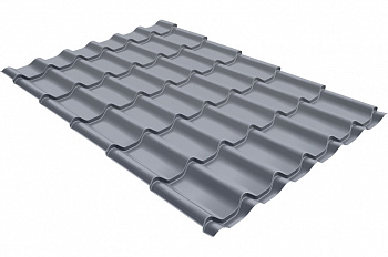 Металлочерепица классик 0,5 Satin RAL 9006бело-алюминиевый — Grandline