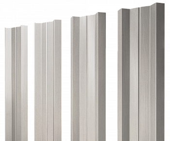 Штакетник М-образный А с прямым резом 0,45 Print Elite Milky Wood TwinColor — Grandline