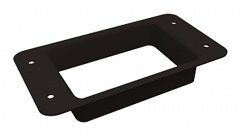 Воронка врезная прямоугольная Vortex Lite Matt RAL 9005 черный — Grandline