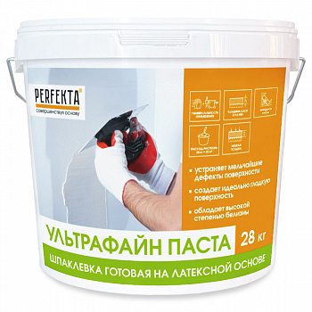 Perfekta Ультрафайн Паста шпаклевка готовая на латексной основе (28 кг) — Grandline