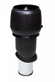 Выход вытяжки 160х225х500 ИЗ черный с колпаком — Grandline