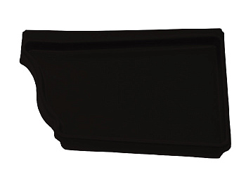 Заглушка правая Vortex Matt 127мм RAL 9005 черный — Grandline