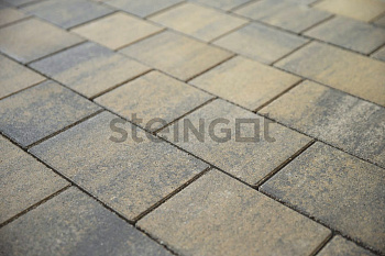 Плитка тротуарная Steingot Colormix Новый город высота 40мм Stein Chrome частичный прокрас — Grandline