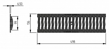 Решетка РПК Norma DN100 А 15 Aquastok (310031A) — Grandline