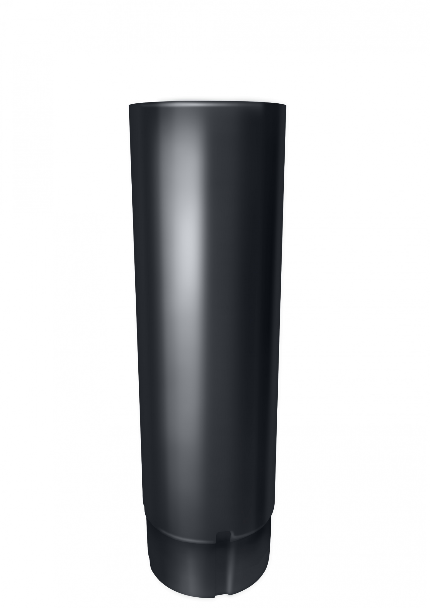 Труба круглая Optima 90мм 2м RAL 7024 — Grandline