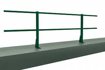 Ограждение кровельное для парапета на плоскую кровлю RAL 6005 (2,0х0,6м) — Grandline