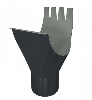 Воронка Optima Matt 125/90мм RAL 7024 — Grandline