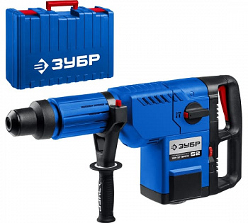 Перфоратор ЗУБР Профессионал SDS-Max 1500Вт, 52мм, кейс (ЗПМ-52-1500 ЭК) — Grandline