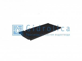 Решетка водоприемная Gidrolica Super РВ -20.24.50 - щелевая чугунная ВЧ, кл. D400 — Grandline