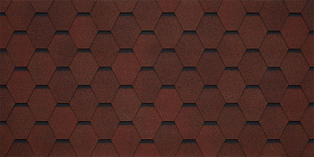 Битумная черепица TEGOLA GARDA rosso 409 (красный) — Grandline